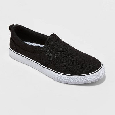 A New Day Millie Twin Gore Slip-On Qadın Krossovkası Qara 12 Ölçü