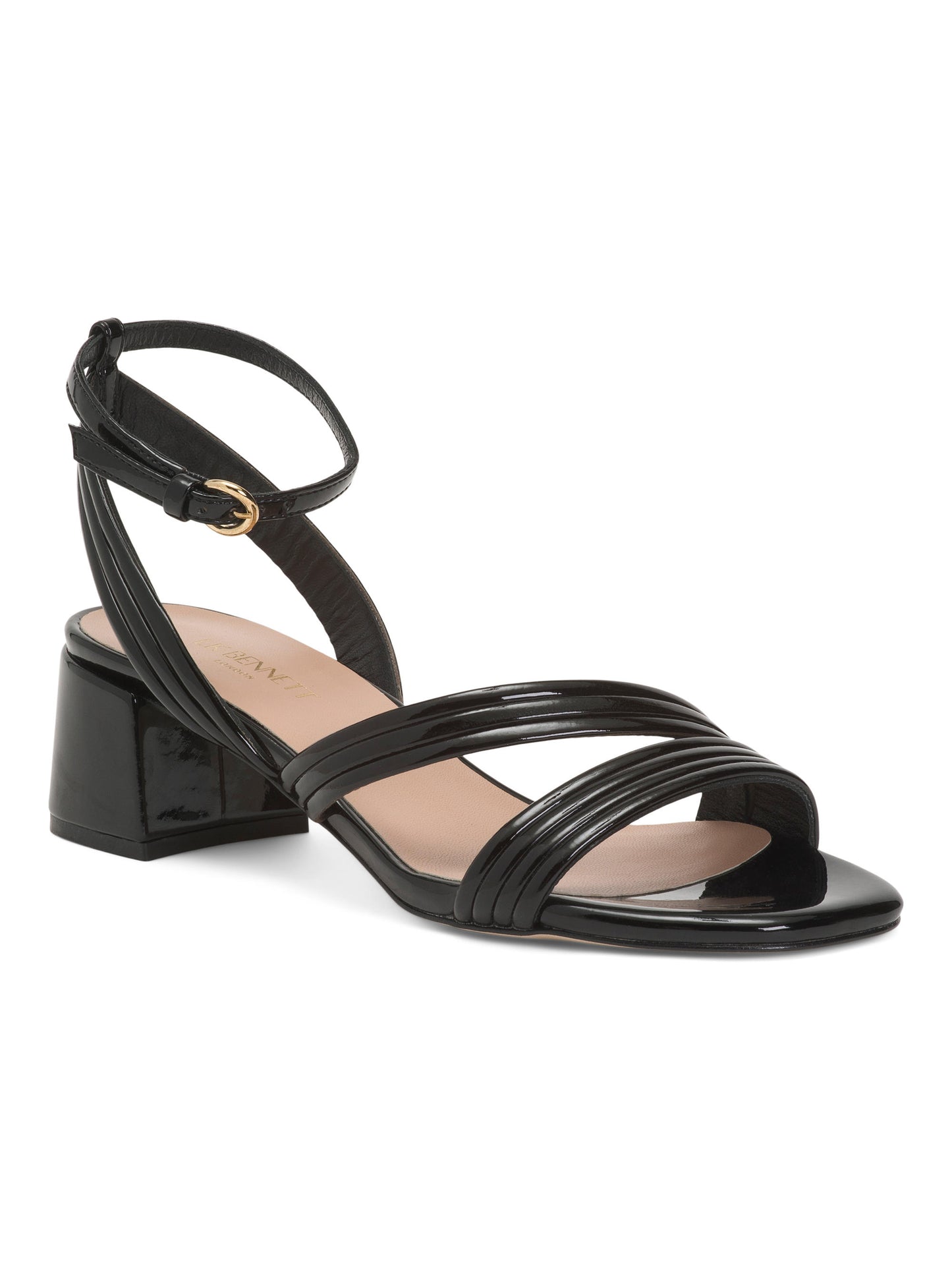 LK BENNETT Made In Italy Etta Strap Tünd Topuqlu Formal Sandal