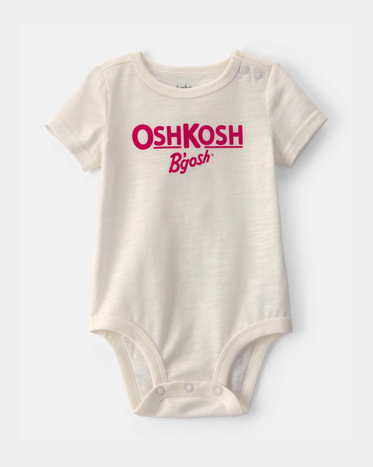 OshKosh Körpə Loqo Qrafik Bodysuit - Fil Dişi