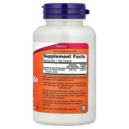 Now Foods Niacinamide 500 Mq 100 Bitki Kapsulu