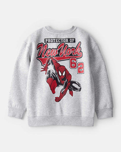 OshKosh B'gosh Oğlan ©Marvel Spider-Man Pulover Sweatshirt - Boz