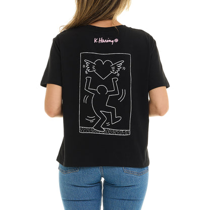 Keith Haring Qadın Qrafik Köynəyi, Fil Dişi, Böyük