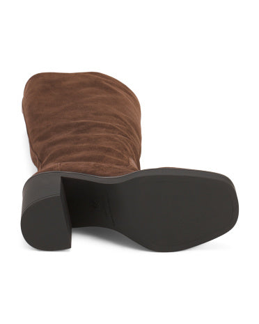 STUART WEITZMAN İspaniyada İstehsal Edilmiş Suede Bethenny 80 Çəkmələri