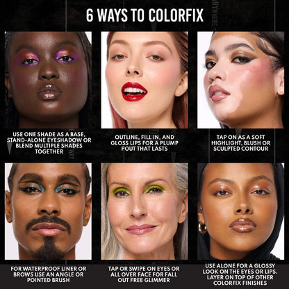 Danessa Myricks Beauty Colorfix - Çox Məqsədli Göz, Yanaq və Dodaq Suya Davamlı Maye Pigmenti
