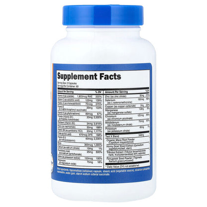 Nutricost Kişilər üçün Multivitamin 120 Kapsul
