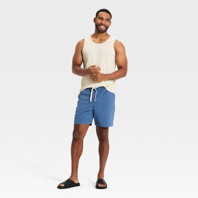 Kişi Yüksəkdən Toxumalı Tanktop - Goodfellow & Co Ağ M