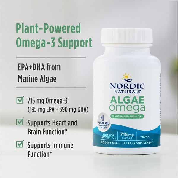 Nordic Naturals Algae Omega 120 Softgel 357.5 Mg