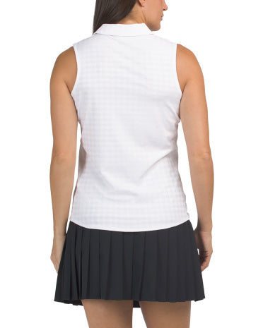PUMA GOLF Houndstooth Kolsuz Polo