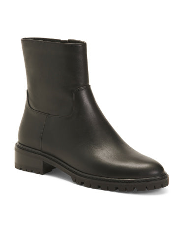 STUART WEITZMAN Leather City Zip Çəkmələri