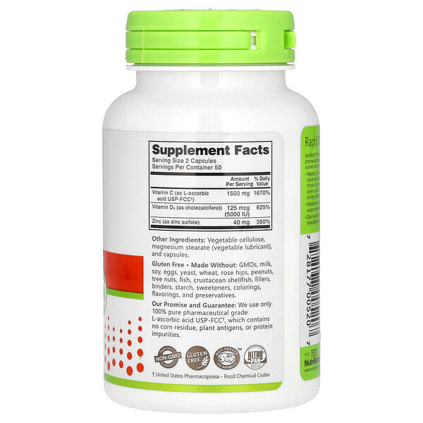 Nutribiotic Immunity C Vitamini D3 Sink 100 Kapsul