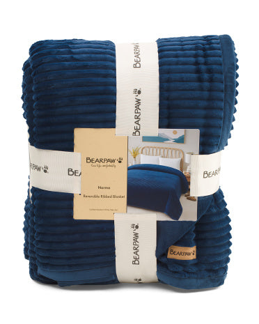 BEAR PAW Reversible Faux Fur Blanket