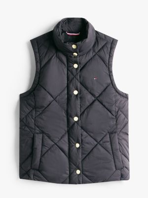 Tommy Hilfiger Yasdıqlı Stəgan Jilet, Qara