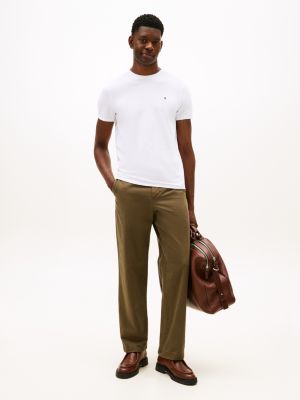 Tommy Hilfiger Dar Oturan T-Shirt, Optik Ağ