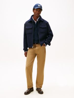 Tommy Hilfiger Boyalı Rahat Cin, Safari Tuval