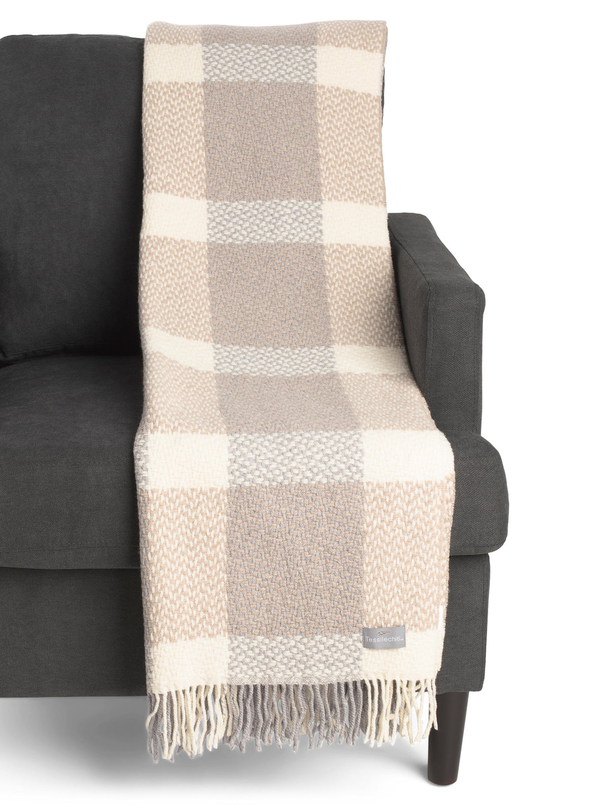 Made In Italy Yün Kareli Plaid Atqı