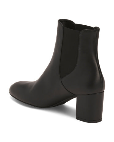 STUART WEITZMAN Made In Spain Leather Yuliana 60 Çəlsi Çəkmələri