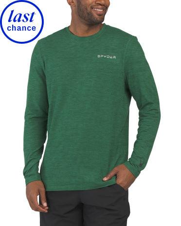 SPYDER Super Soft Jersey Knit Crew Neck Bluzka