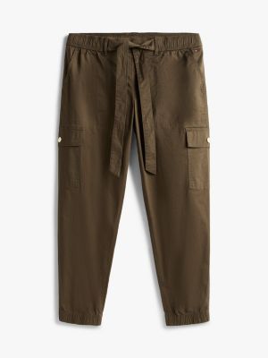 Tommy Hilfiger Kəmər Bağlı Cargo Jogger, Ordu Yaşıl
