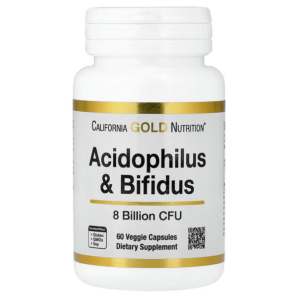 California Gold Nutrition Acidophilus And Bifidus Probiotic Blend Laktobacillus Acidophilus Bifidobacterium Lactis