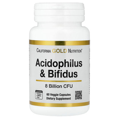 California Gold Nutrition Acidophilus And Bifidus Probiotic Blend Laktobacillus Acidophilus Bifidobacterium Lactis