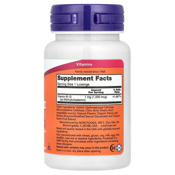 Now Foods Methyl B 12 1000 Mcg 100 Pastil