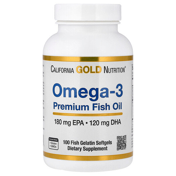 California Gold Nutrition Omega-3 Premium Balıq Yağı 100 Balıq Gelatin Kapsulası 1100 Mg