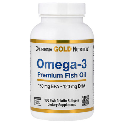 California Gold Nutrition Omega-3 Premium Balıq Yağı 100 Balıq Gelatin Kapsulası 1100 Mg
