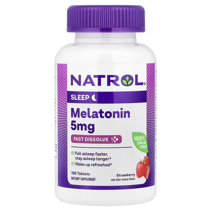 Natrol Melatonin Tez Əriyən Ciyelek 5 Mq 150 Tablet