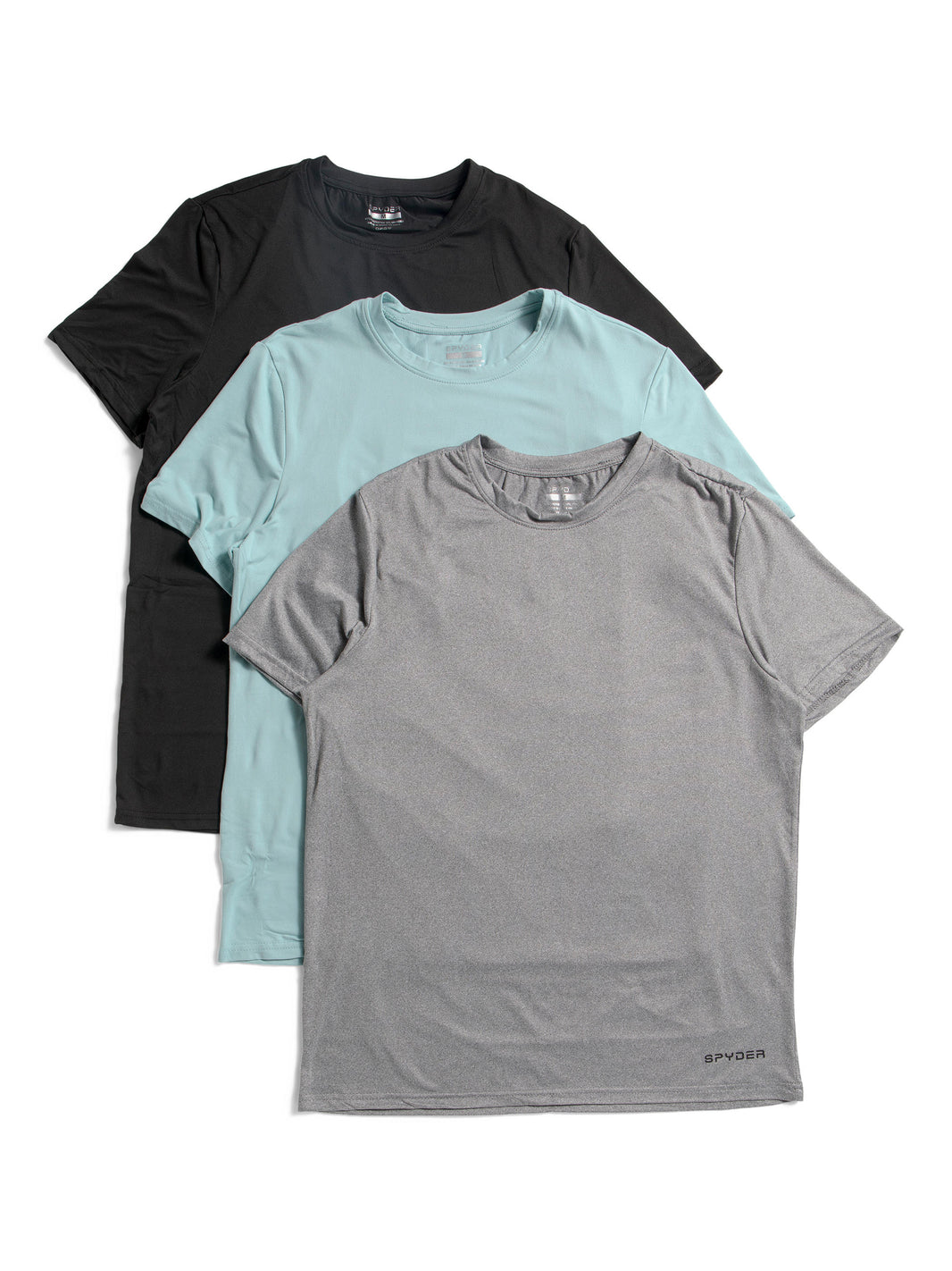 SPYDER 3pk Ultra Soft Crew Tees Qadın Yumuşaq Köynəkləri