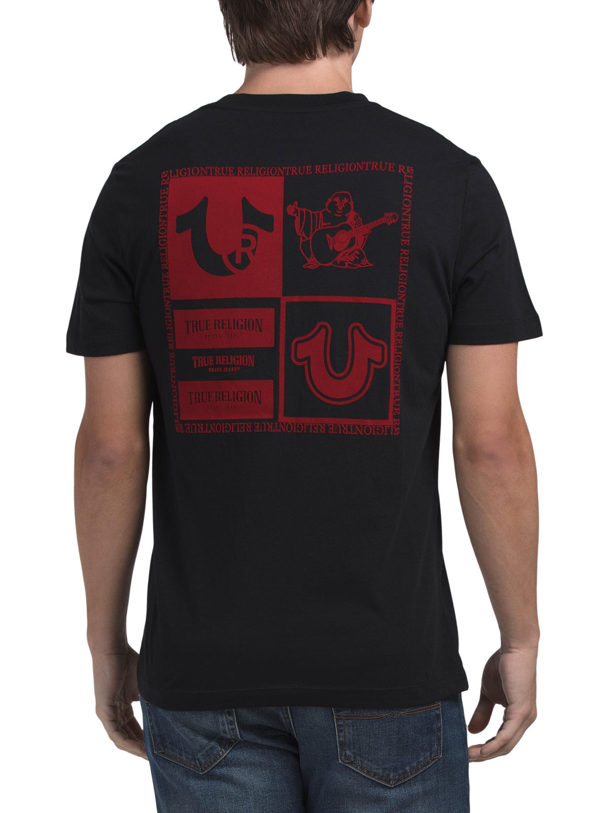 TRUE RELIGION Checker Logo Tee Qadın Köynəyi