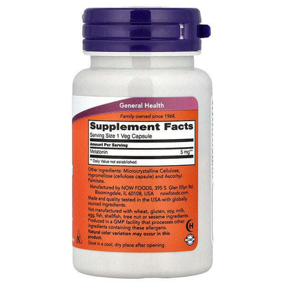 Now Foods Melatonin 5 Mq 60 Veq Kapsul YoxYox