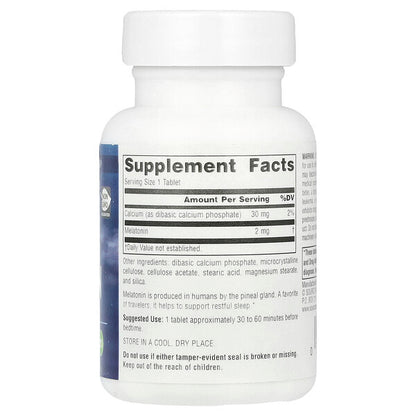 Source Naturals Sleep Science Melatonin Vaxtaşırı Təsir 2 Mg 60 Tablet