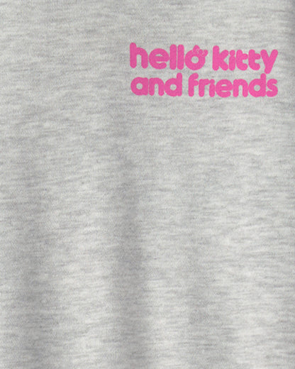OshKosh B'gosh Qız Hello Kitty® Fransız Trikotaj Pulover Huddi - Boz