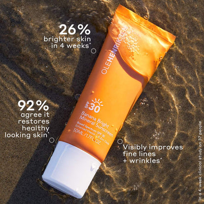 OLEHENRIKSEN Banana Bright Mineral Üz Günəş Kremi SPF 30