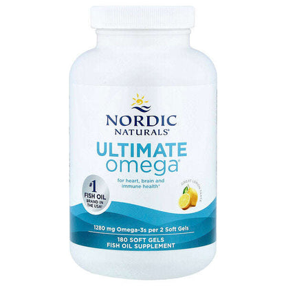 Nordic Naturals Ultimate Omega Böyük Limon 180 Soft Gel 640 Mg Hər Soft Gel YoxYox