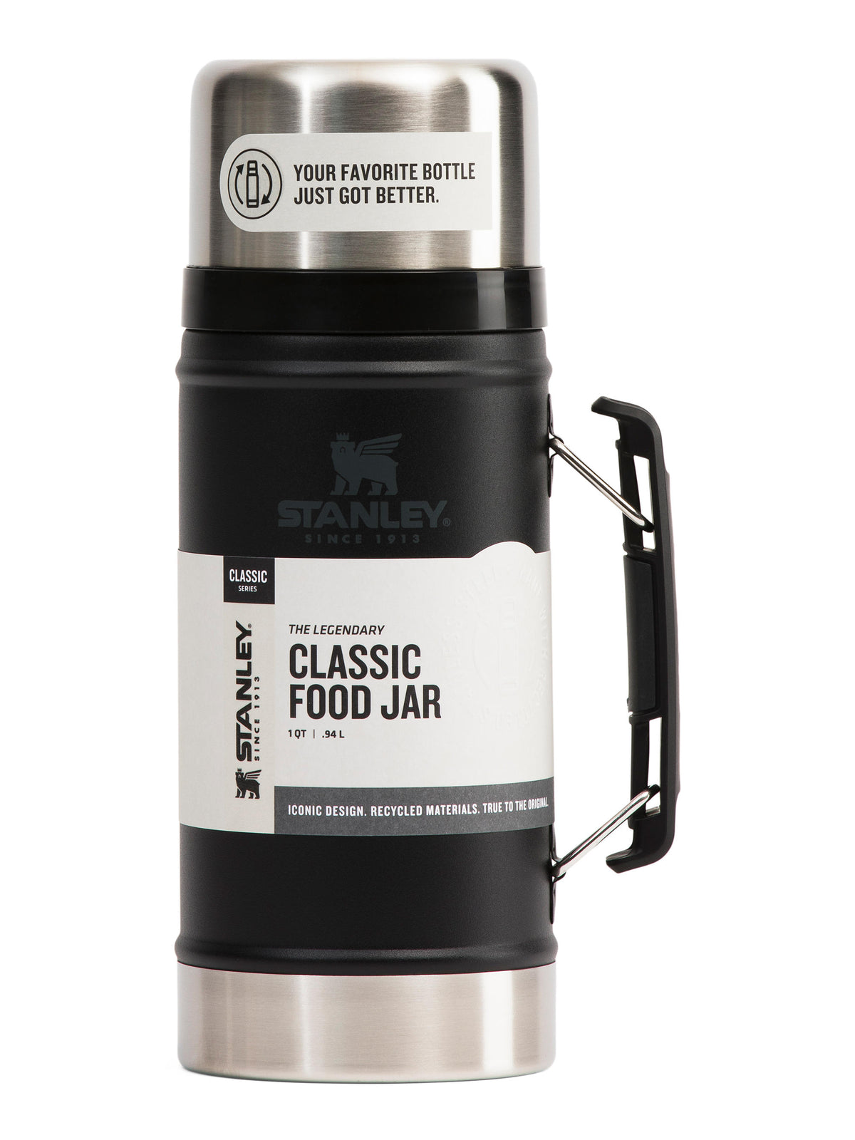 1qt Paslanmayan Polad Legendary Classic Qida Qabı