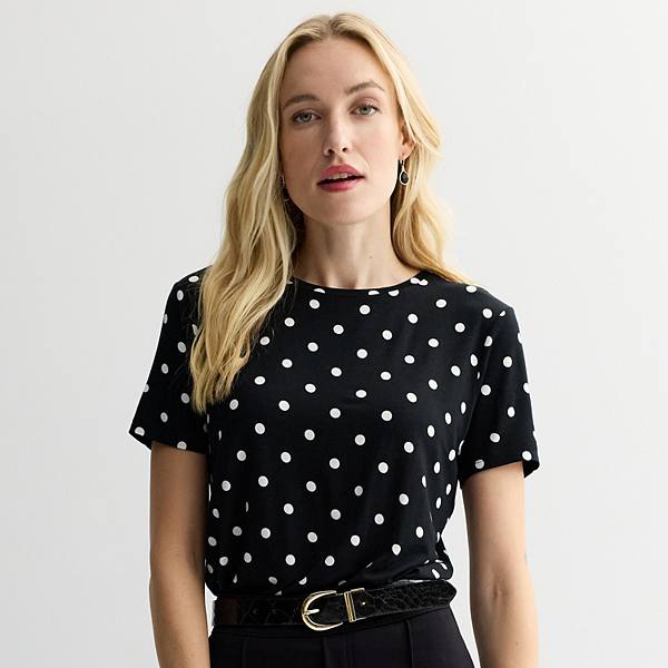Nine West Qadın Essential Crewneck Köynəyi