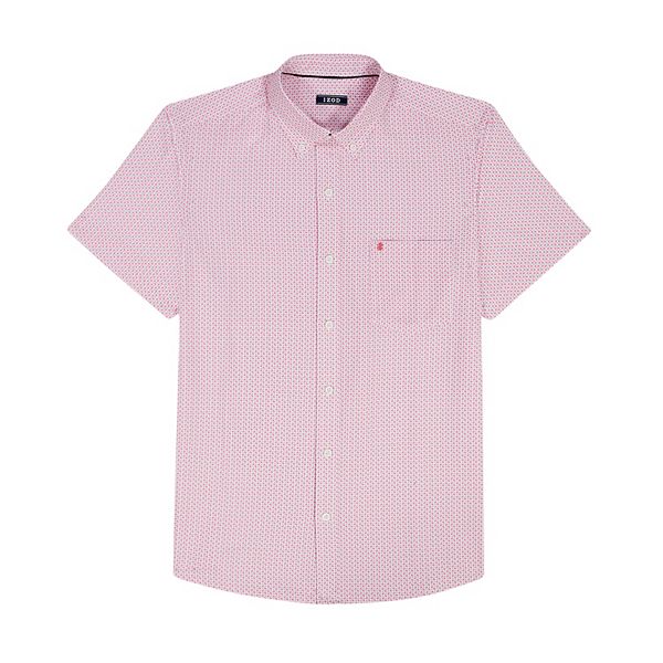 IZOD Breeze Kişi Qısa Kollu Düymə Köynəyi