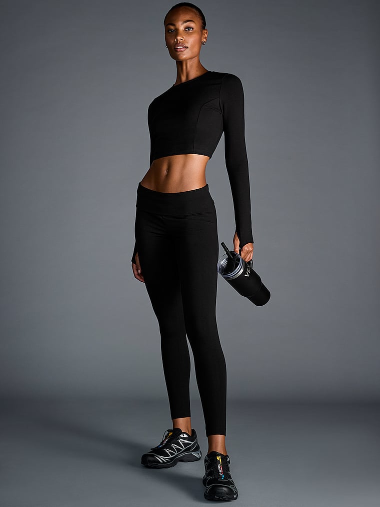 Victoria's Secret Qadın Pambıq Foldover Legging