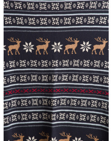 MADE IN INDIA Holiday Deer Atma Örtüsü
