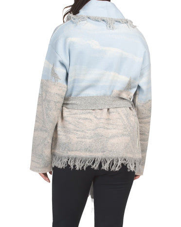 Wool And Cashmere Blend Wolf Canyon Odin Kardiqanı