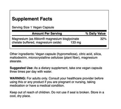Swanson Albion Magnesium Glisin 133 Mg 90 Vegan Kapsul YoxYox