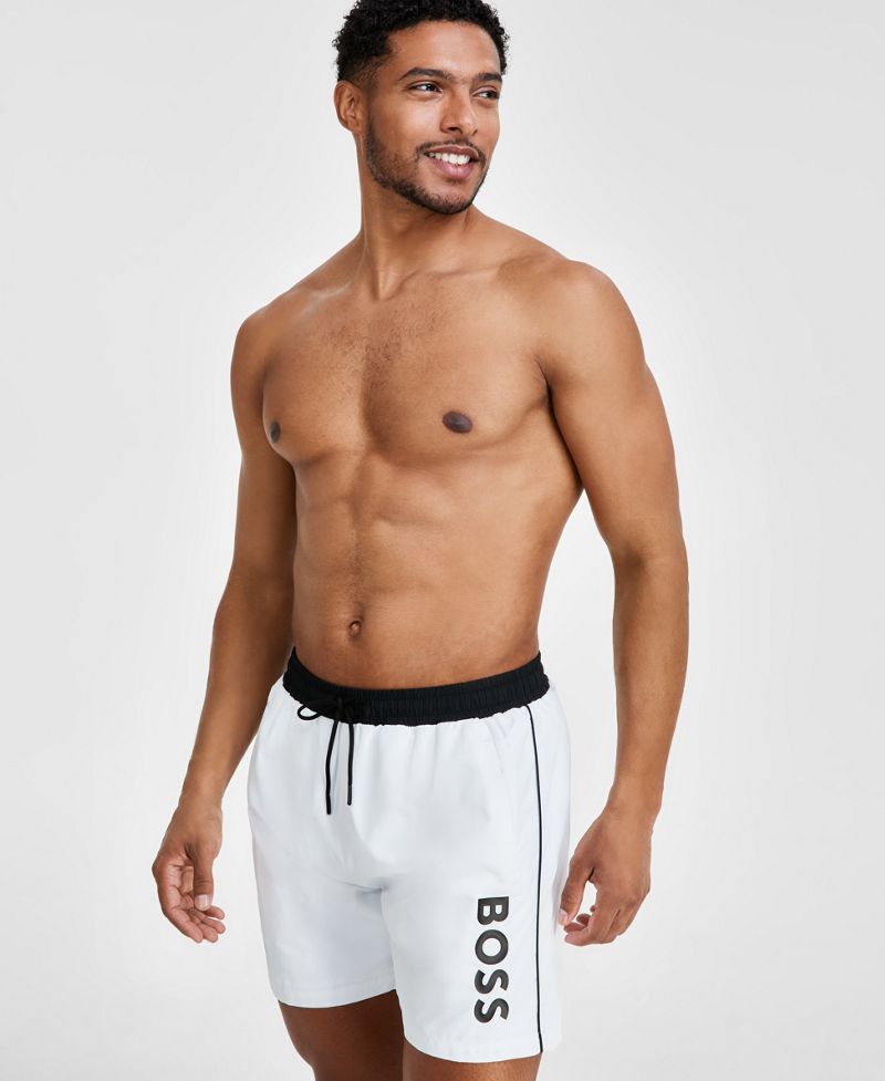 BOSS by Hugo Boss Kişi Logo 6" Plaj Şortu