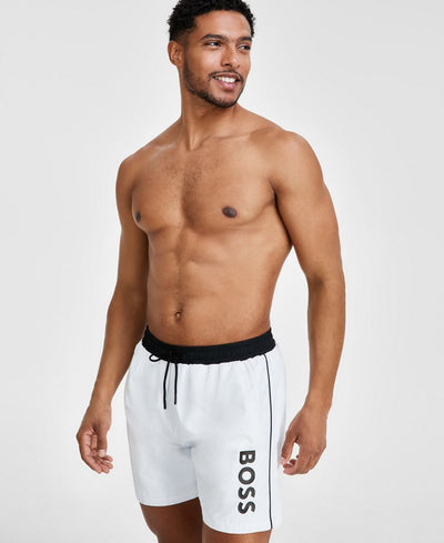 BOSS by Hugo Boss Kişi Logo 6" Plaj Şortu