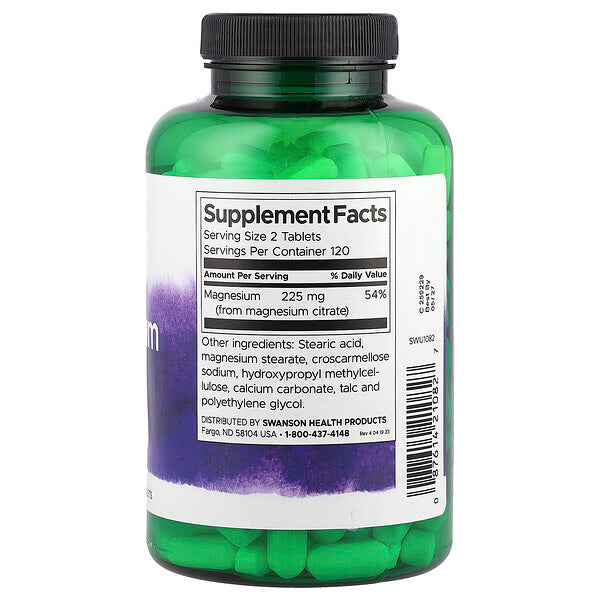 Swanson Magnesium Sitrat 240 Tablet