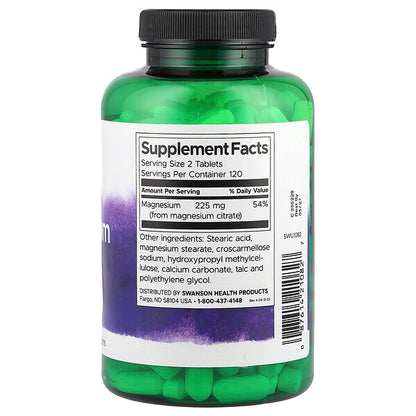 Swanson Magnesium Sitrat 240 Tablet