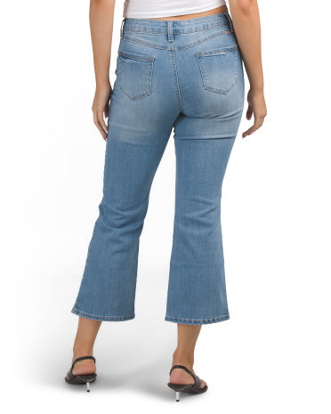 1822 DENIM Yüksək Bel Demi Bootcut Cins