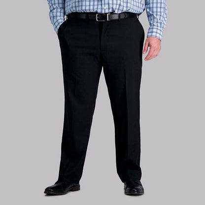 Haggar® Premium Comfort Böyük Ölçülü Düz Kesim Düz Ön Klassik Şalvar