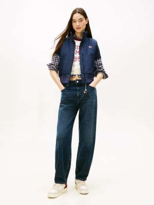 Tommy Jeans Bayraq Loqosu Yaстıqlı Jilet, Tünd Gecə Göy YoxYox