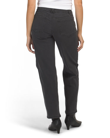 D. JEANS NEW YORK Geniş Paça Cins Kəsilmiş Cibləri ilə